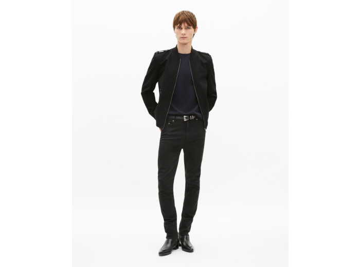 Blouson teddy en coton noir black