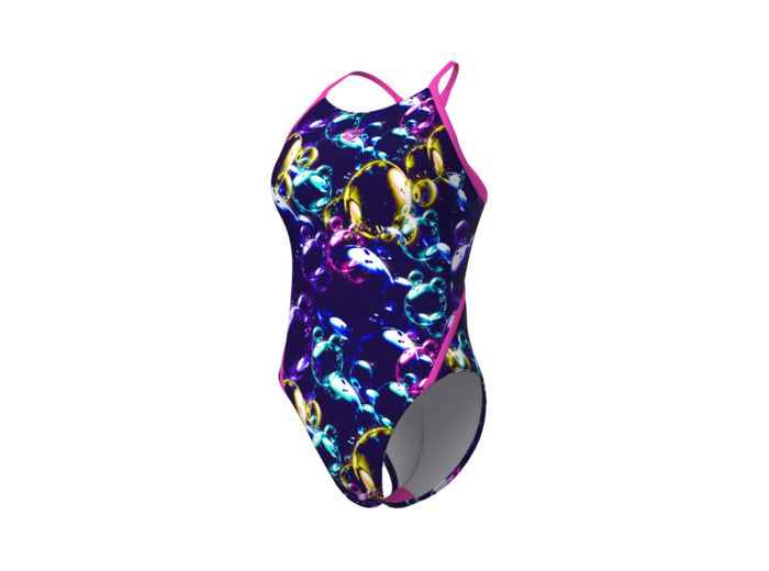 Maillot de bain arena Feel Soap Bubbles Web Back pour femmes