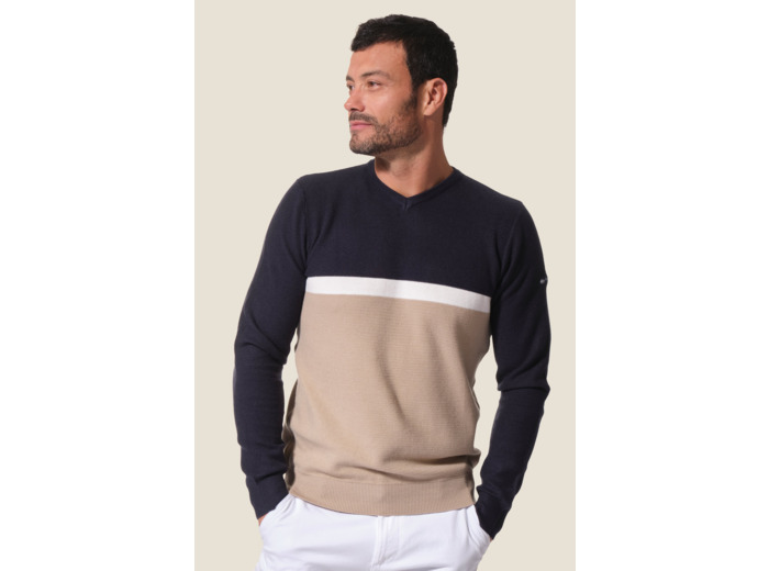 Pull homme en maille piquée Darragon