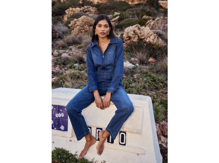 Combi-pantalon en jean