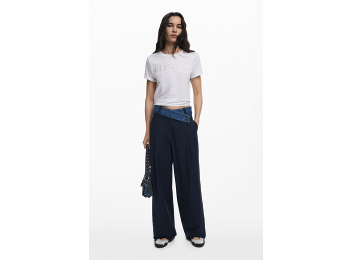 Pantalon Long En Tissu – Femme