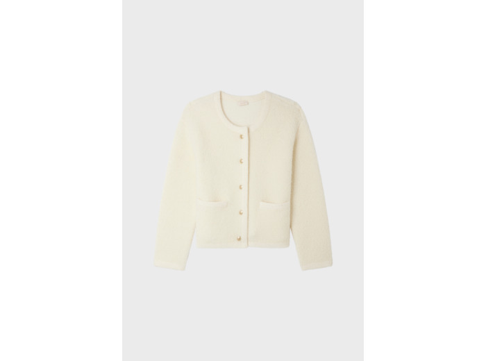 Gilet écru à boutons dorés - JOURDIE