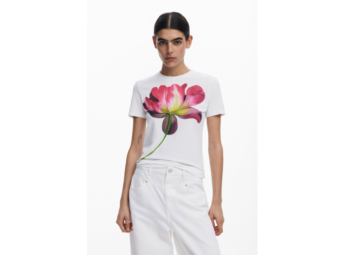 T-Shirt À Manches Courtes En Maille – Femme