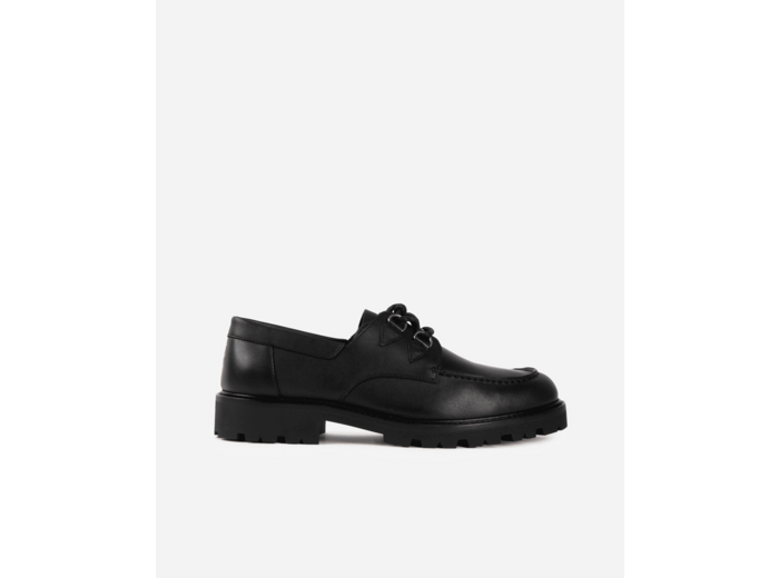 Derbies en cuir noir avec lacets black