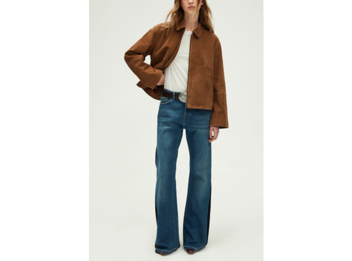 Jean flare bicolore - LINETTE