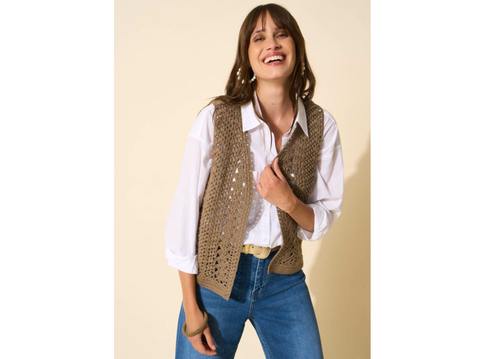 Gilet court sans manches