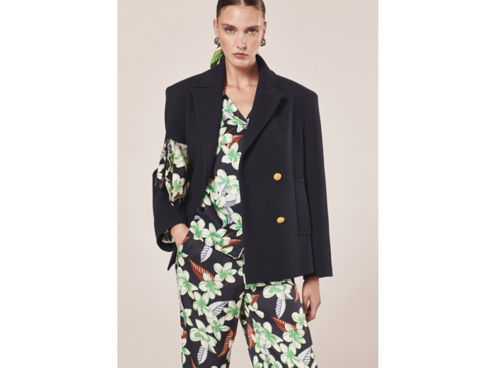 Manteau Marcello Nocturne en Viscose