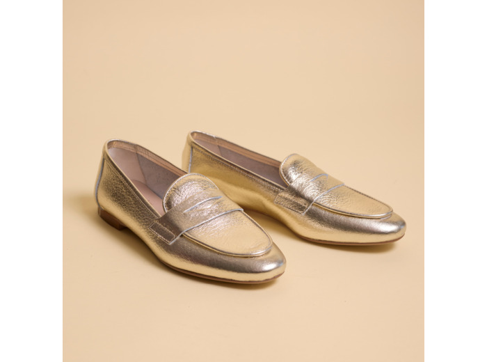 Mocassins Femme Hirika Dorée