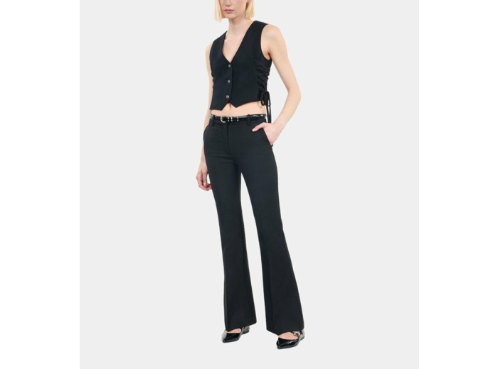 Gilet Avec Laçage Noir black