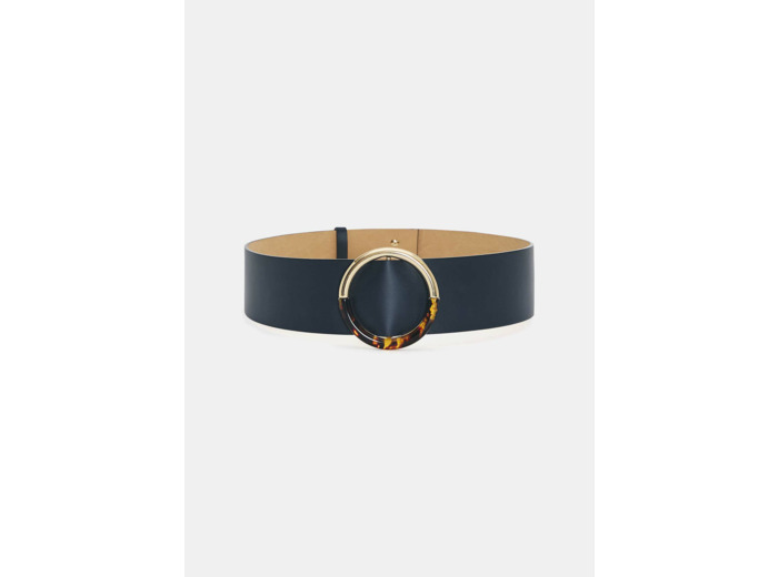Ceinture Lauren bleu nuit en cuir