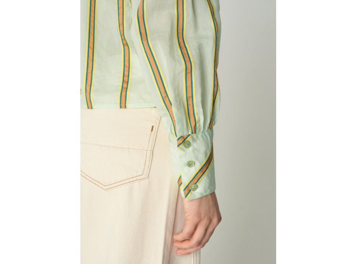 Chemise silène vert d eau