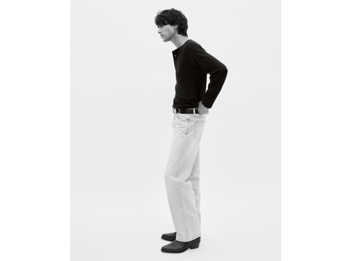 Jean droit gris clair grey