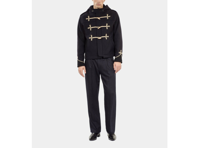 Caban Court À Capuche Bleu Marine dark navy