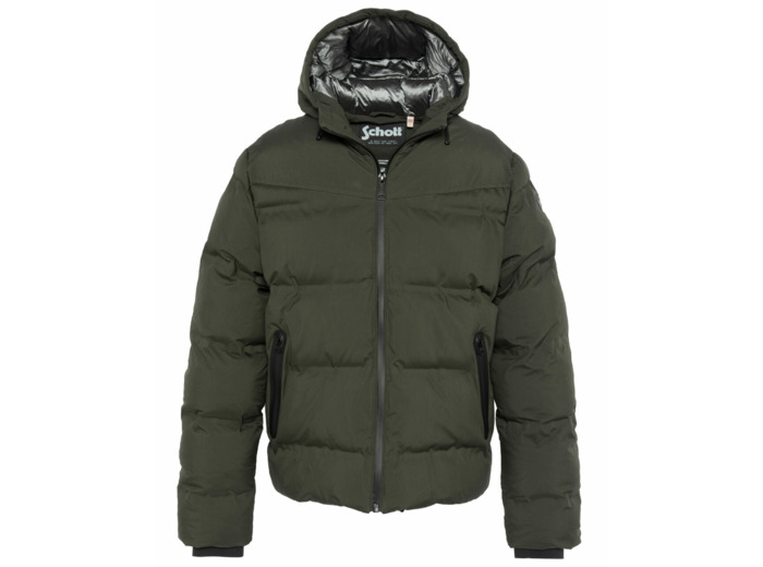 Doudoune à capuche tissu mat INLAND SCHOTT