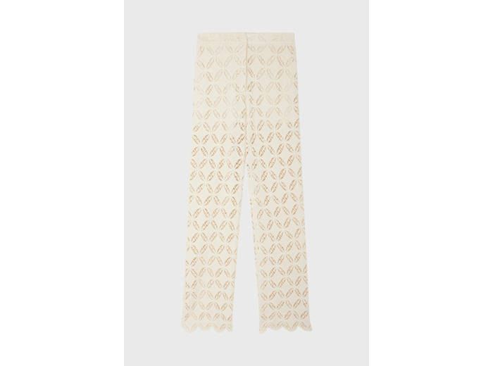 Pantalon large brodé - CAMILLE