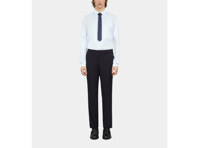 Pantalon de costume bleu marine en laine dark navy