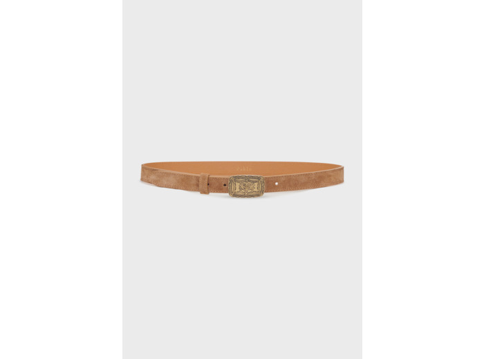 Ceinture en cuir velours - LENY