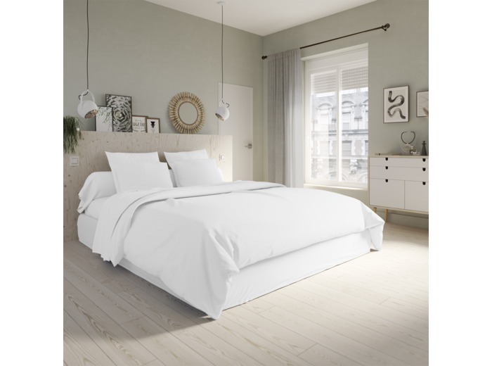 Housse de couette Studio Coton Blanc