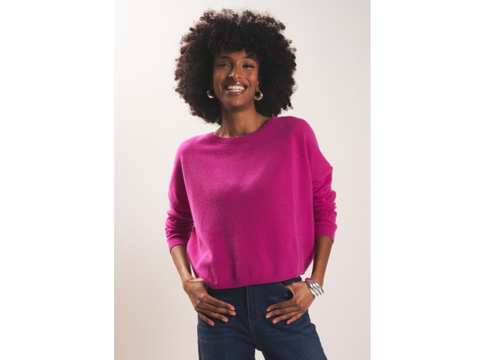 Pull col bateau 100% cachemire