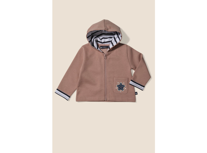 Veste bébé fille zippée Cappy