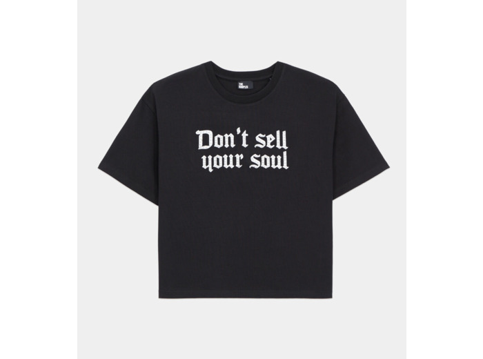 T-Shirt Manches Courtes Avec Print black