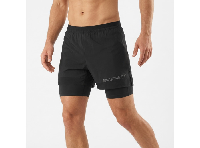 Cross 2In1 Shorts Deep Black