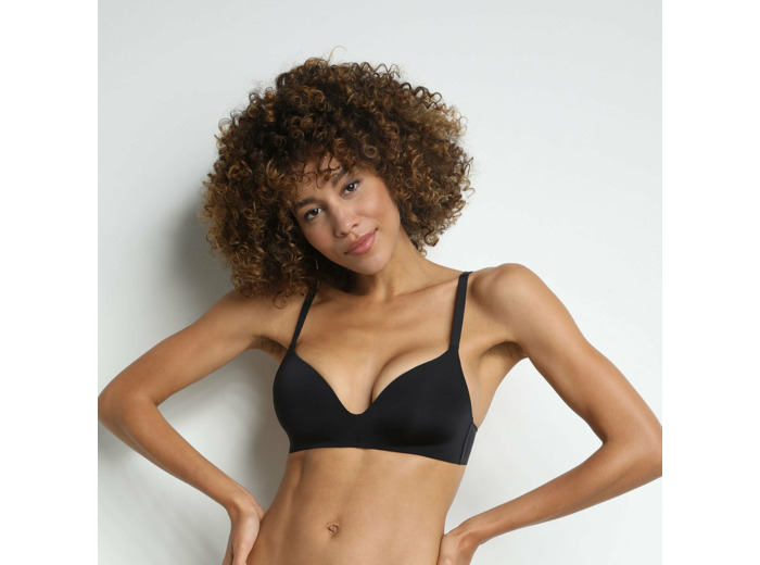 Soutien-gorge invisible noir sans armatures - Dim InvisiFree