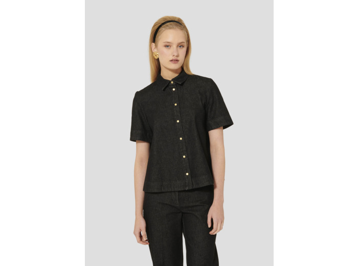 Chemise Camilia Charcoal en Coton Organique