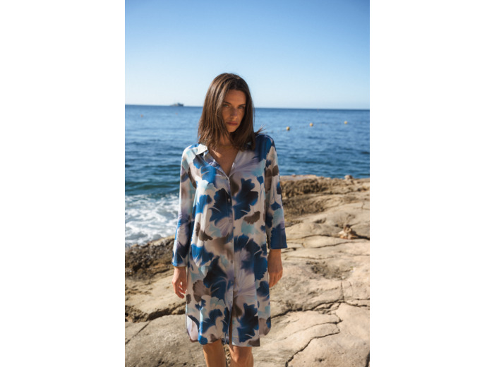 Robe chemise femme VISCOSE Hilda