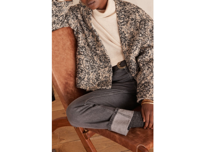 Veste CAROLINE B en tweed coton