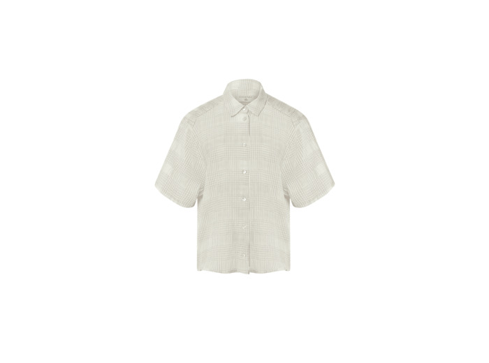 Chemise carreau ecru