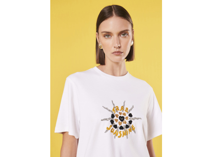 T-Shirt Tarasun Blanc en Coton