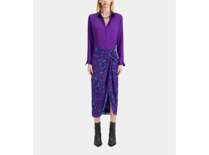 Jupe Midi Nouee blue red