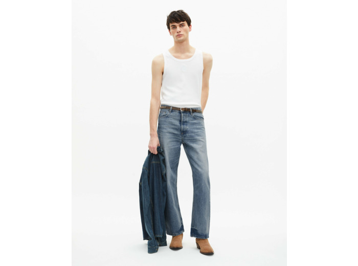 Jean moyne clair droit baby blue