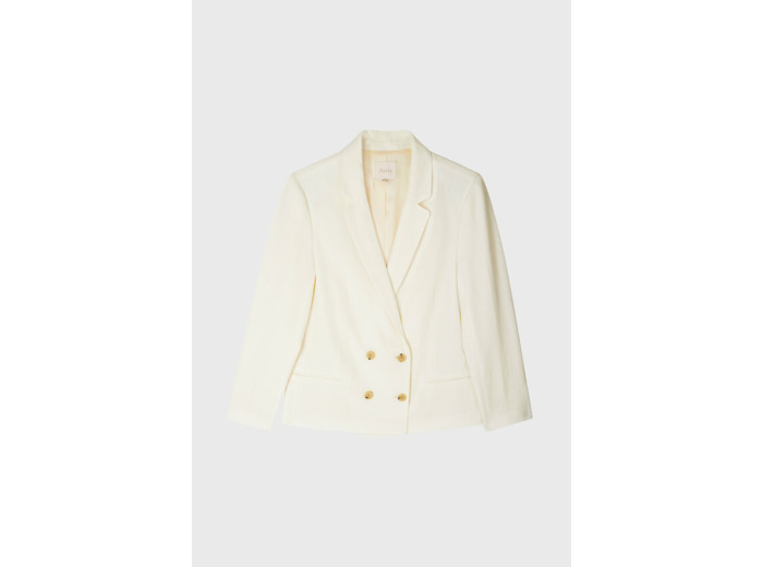 Veste croisée en lin mélangé - BAIA