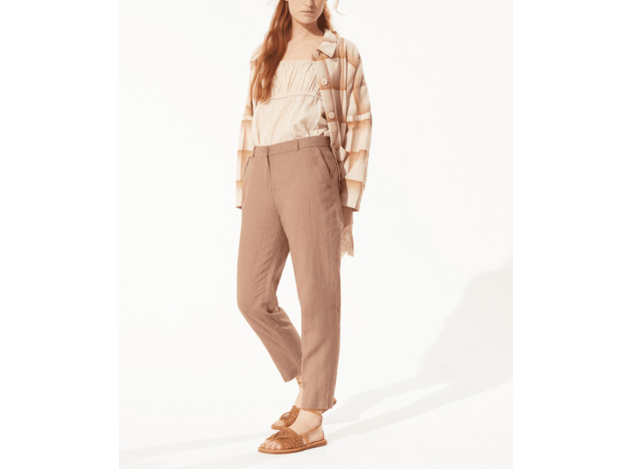 Pantalon droit chataigne