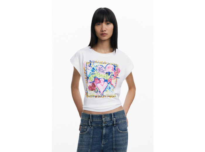 T-Shirt À Manches Courtes En Maille – Femme