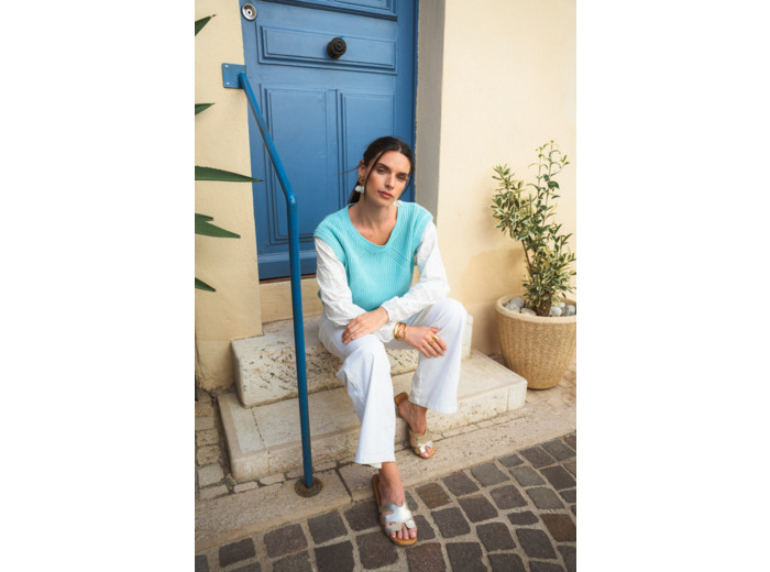 Pull femme effet 2 en 1 Garance