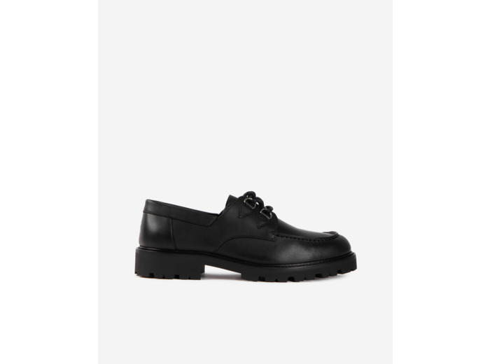 Derbies en cuir noir avec lacets black