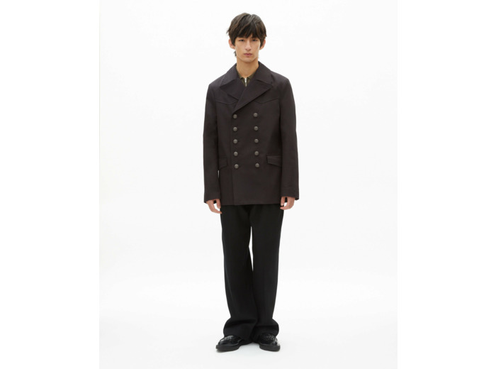 Caban mi long dark grey