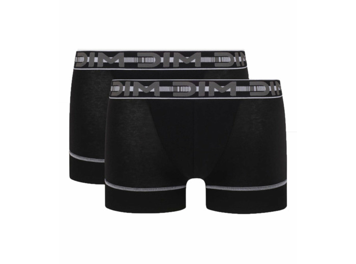 Lot de 2 boxers noirs pour homme 3D Stay and Fit