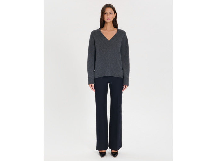 Pull Nin GRIS CHINE en Laine