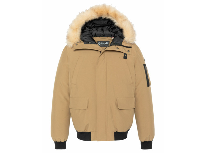 Parka courte à capuche Schott KEYBURN