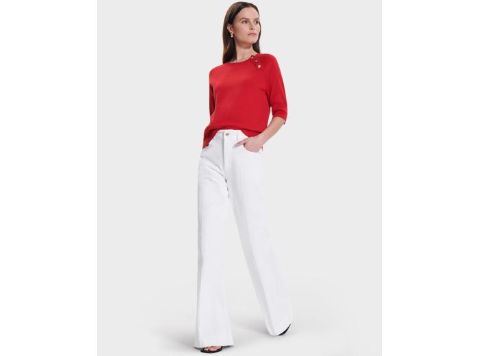Pull Pauline Rouge en Lyocell