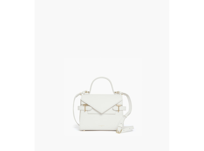 Petit sac à main double rabat Emilie en cuir signature T