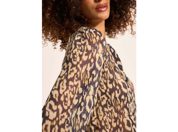 Blouse imprimé léopard