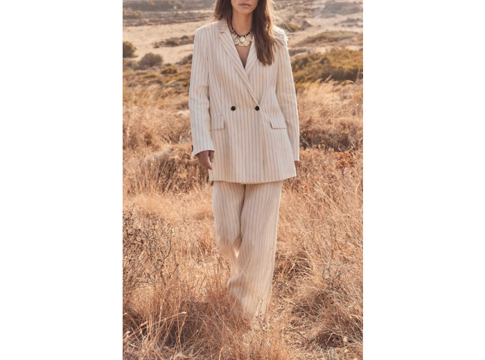 Pantalon de tailleur en lin LAYLA