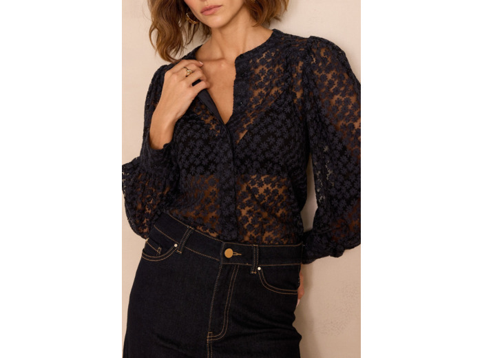 Chemise CAMOMILLE en coton brodée
