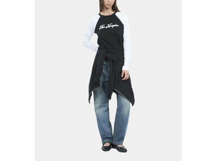 T-Shirt Manches Longues Noir Et Blanc black