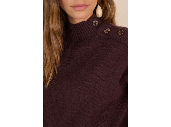 Pull BRADLEY en 100% cachemire col montant